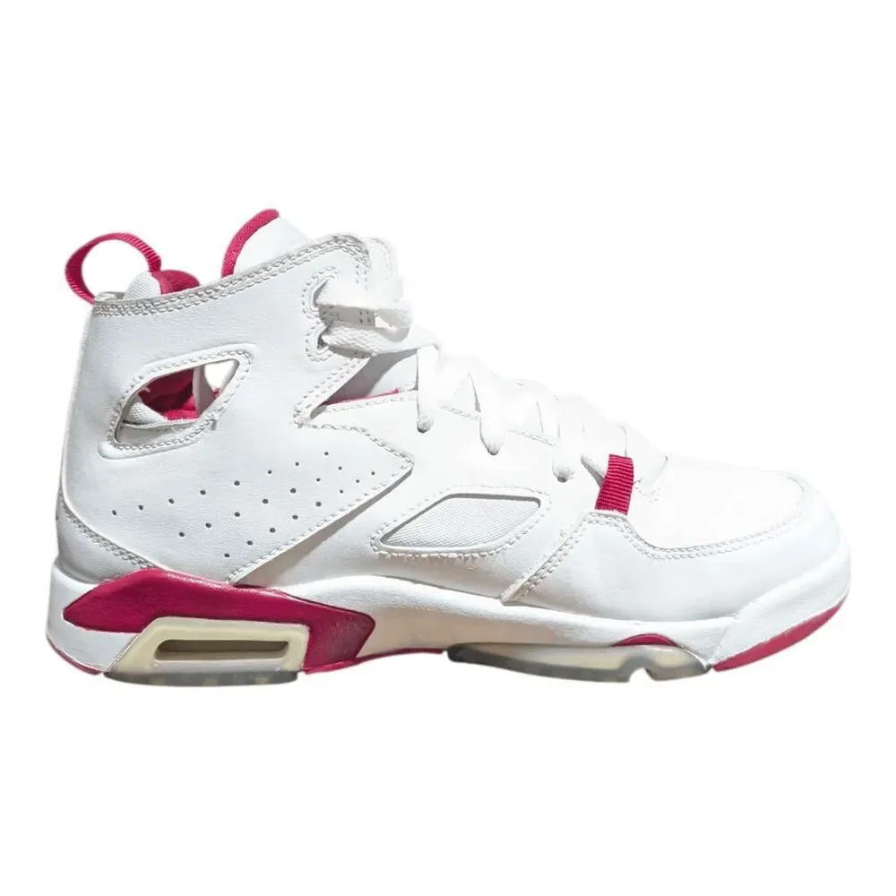 NIKE Air Jordan Fight Club 91 'White Pure Platinum Sail Mystic Hibiscus' Size 6Y